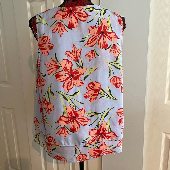 Blue Lily Alfred Sung three layers tank top very light and flowy - Picture 6 of 6